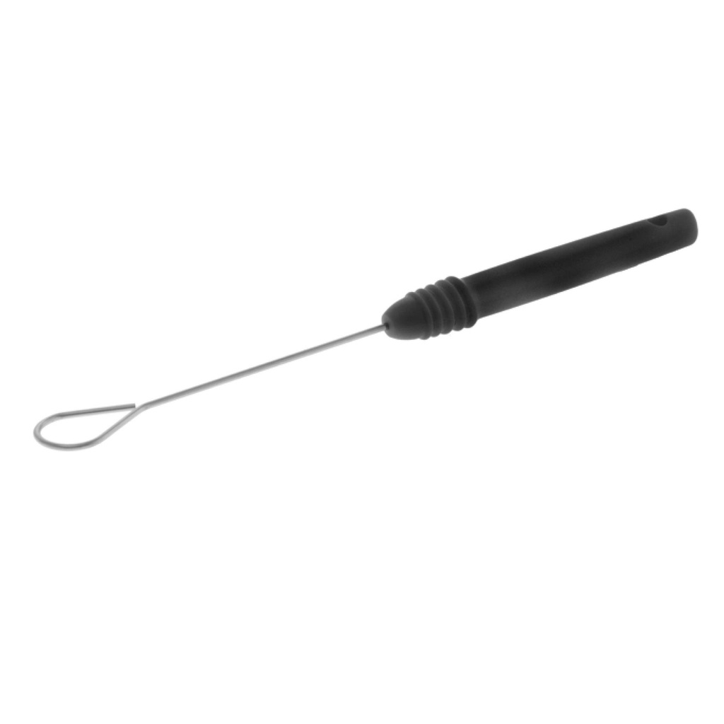 Pralinen-Tunkgabel aus Edelstahl, 190 mm, schwarz