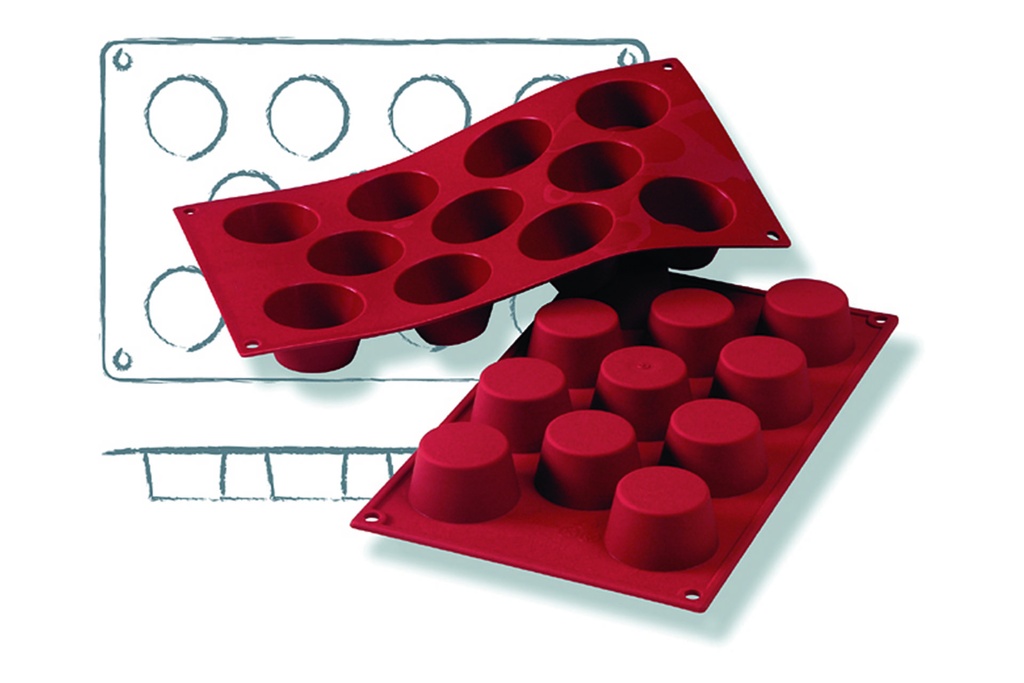 Mini-Muffin Backformen aus Silikon, 300 x 175 mm