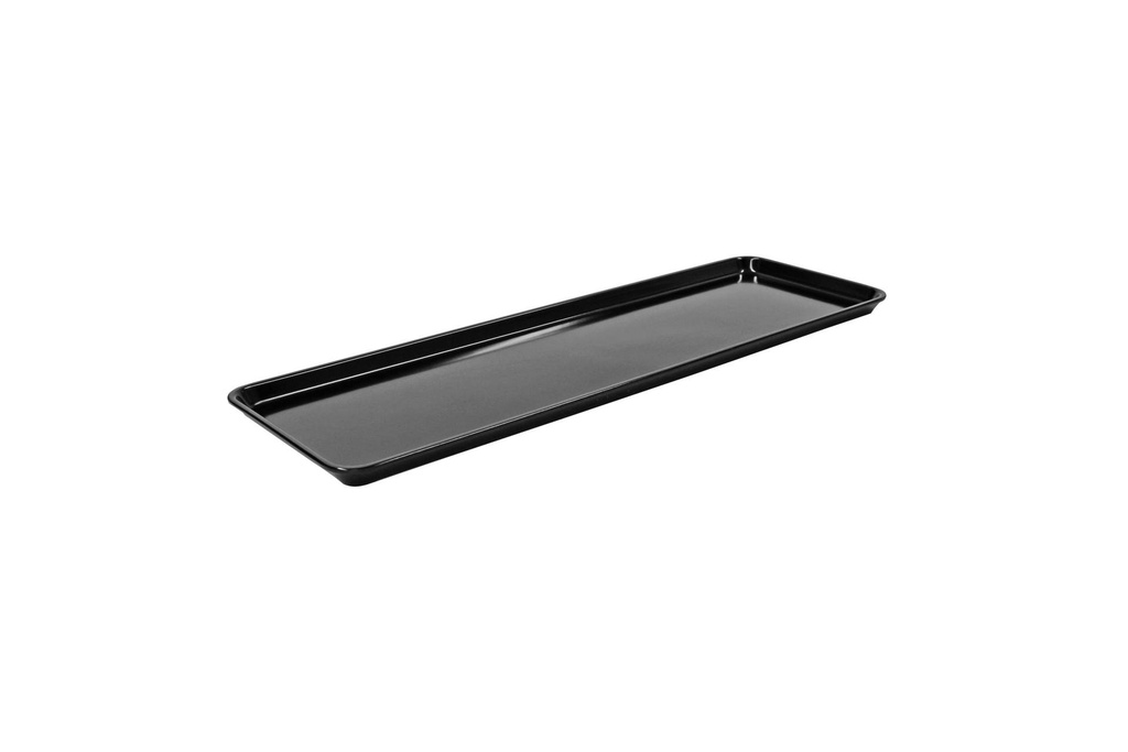 Auslagentablett aus Melamin, 580 x 195 x 20 mm, schwarz