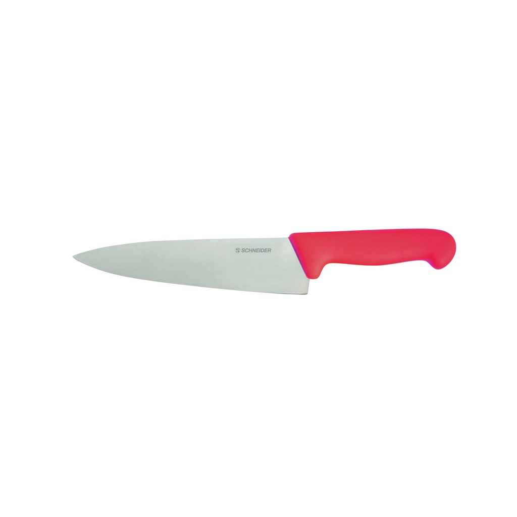 Kochmesser aus Edelstahl, 200 mm, rot