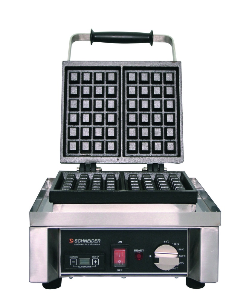 Waffel-Eisen aus Guss, 100 × 185 mm