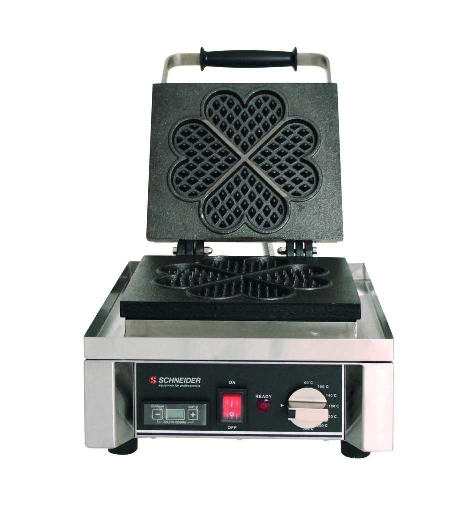 Waffel-Eisen aus Guss, 4 Stück, 100 mm