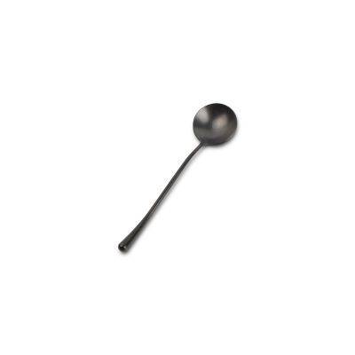 Dessertlöffel Matte Black Revive aus Edelstahl, 18,1 cm