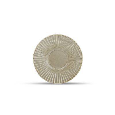Mokka-Untertasse salbeigrün Aurora aus Porzellan, 12 cm