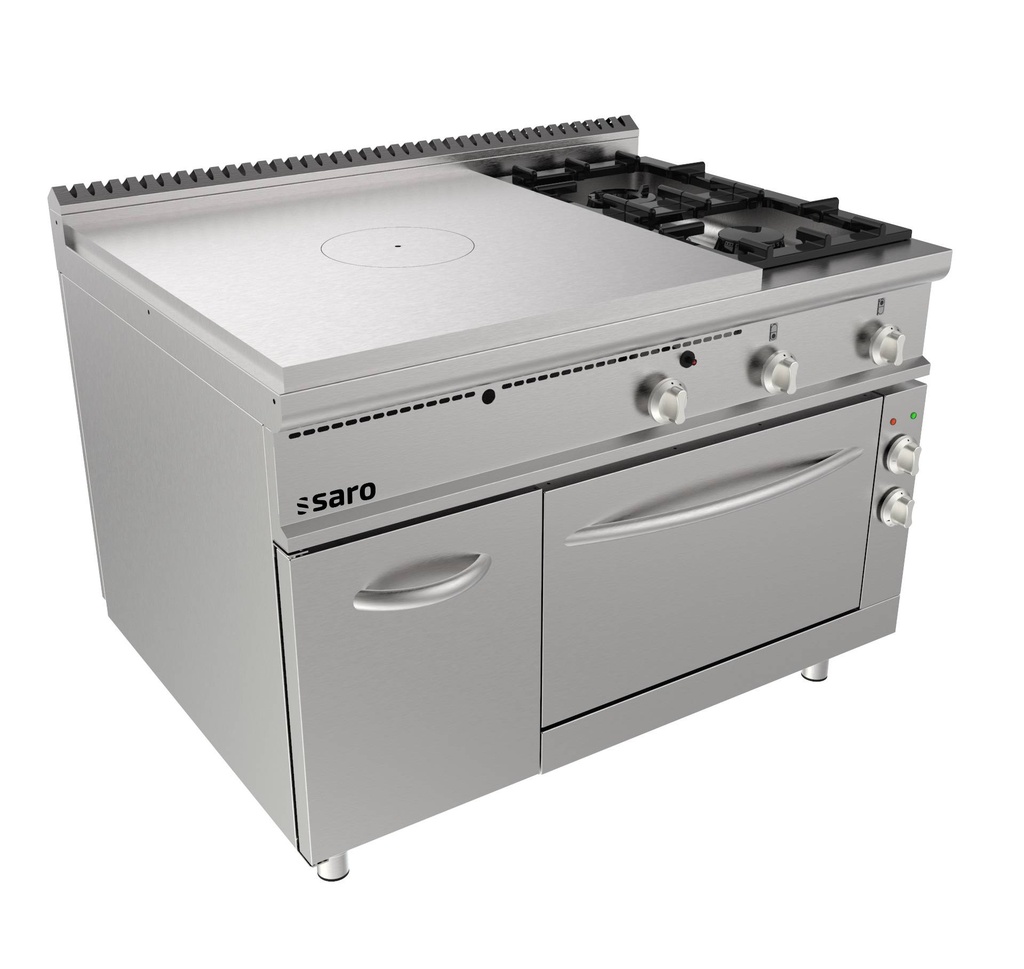 SARO Glühplattenherd+Elektroofen, 2Bren.+Tür, LQ/TPG6LE