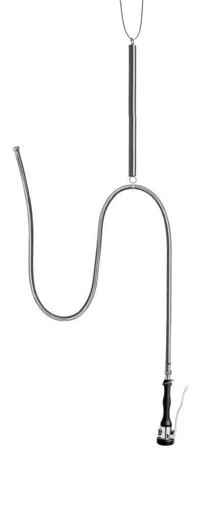 SARO Hängende Brause, Deckenbefestigung, ROSA (2M)