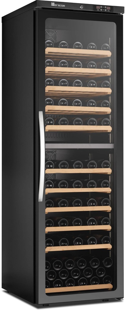 SARO 2-Zonen Weinkühlschrank, Glastür, CV 450 PV 2T