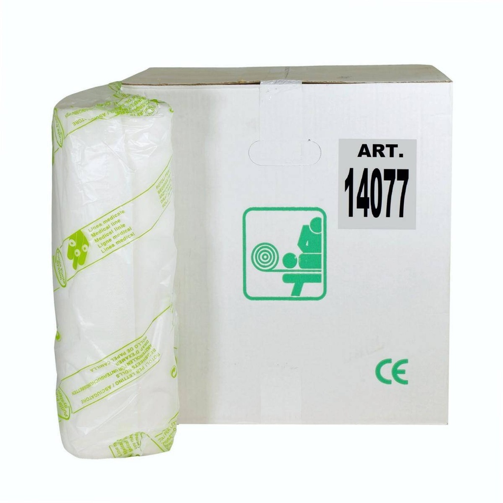 Ärzterollen 2-lagig, 39 cm x 50 m, 100% Zellstoff weiß, 132 Blatt | 9 Rollen/Karton