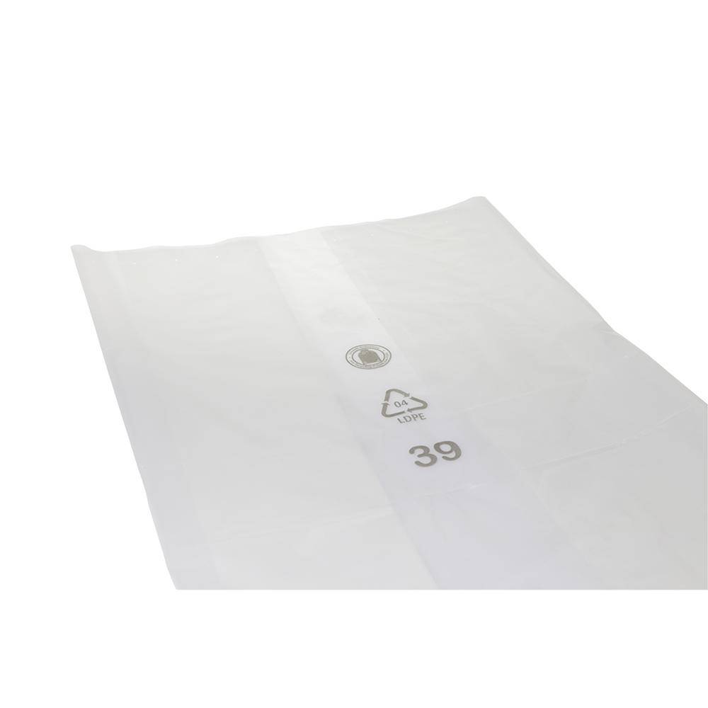 Müllsack 240 Liter, 80 µm LDPE transparent, 650 x 550 x 1350 mm | lose