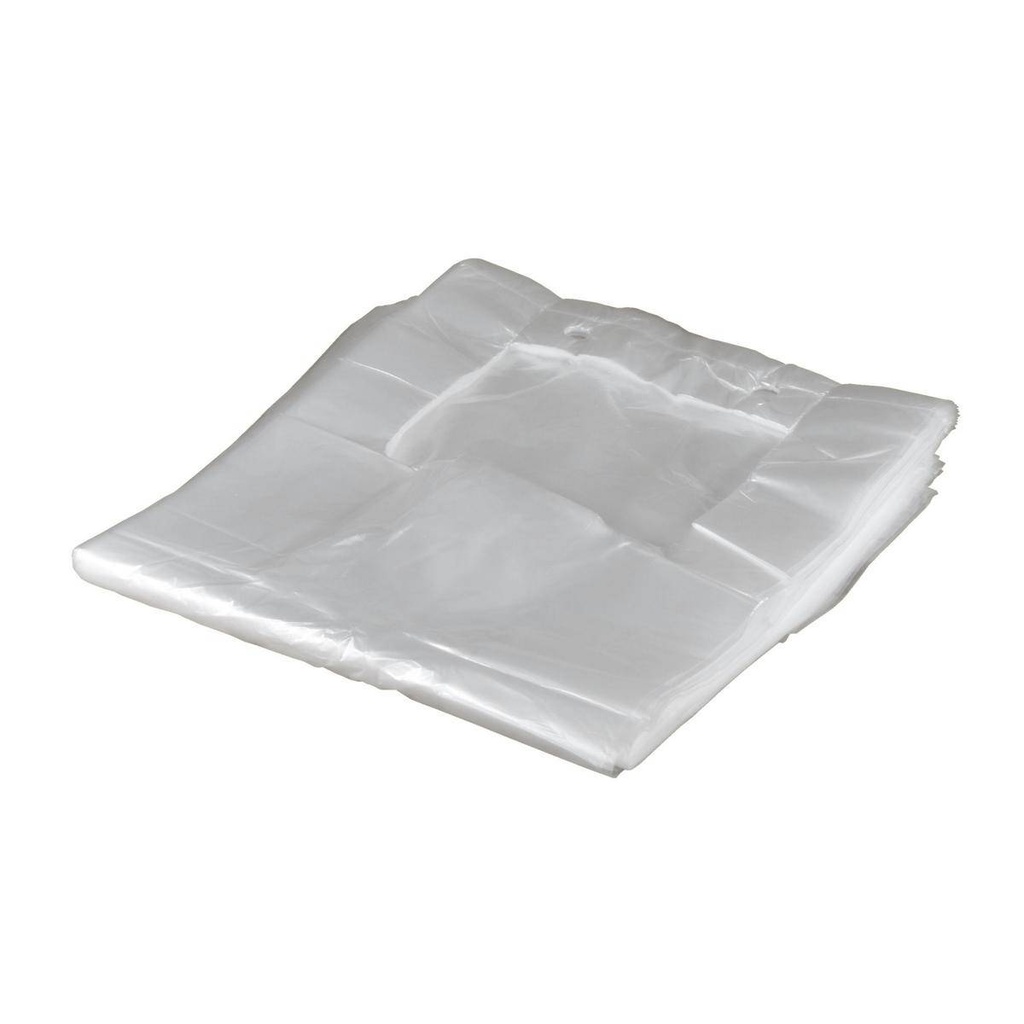 Tragetasche/Knotenbeutel geblockt, HDPE, 220 x 120 x 480 mm, 8µm | 100 Stück