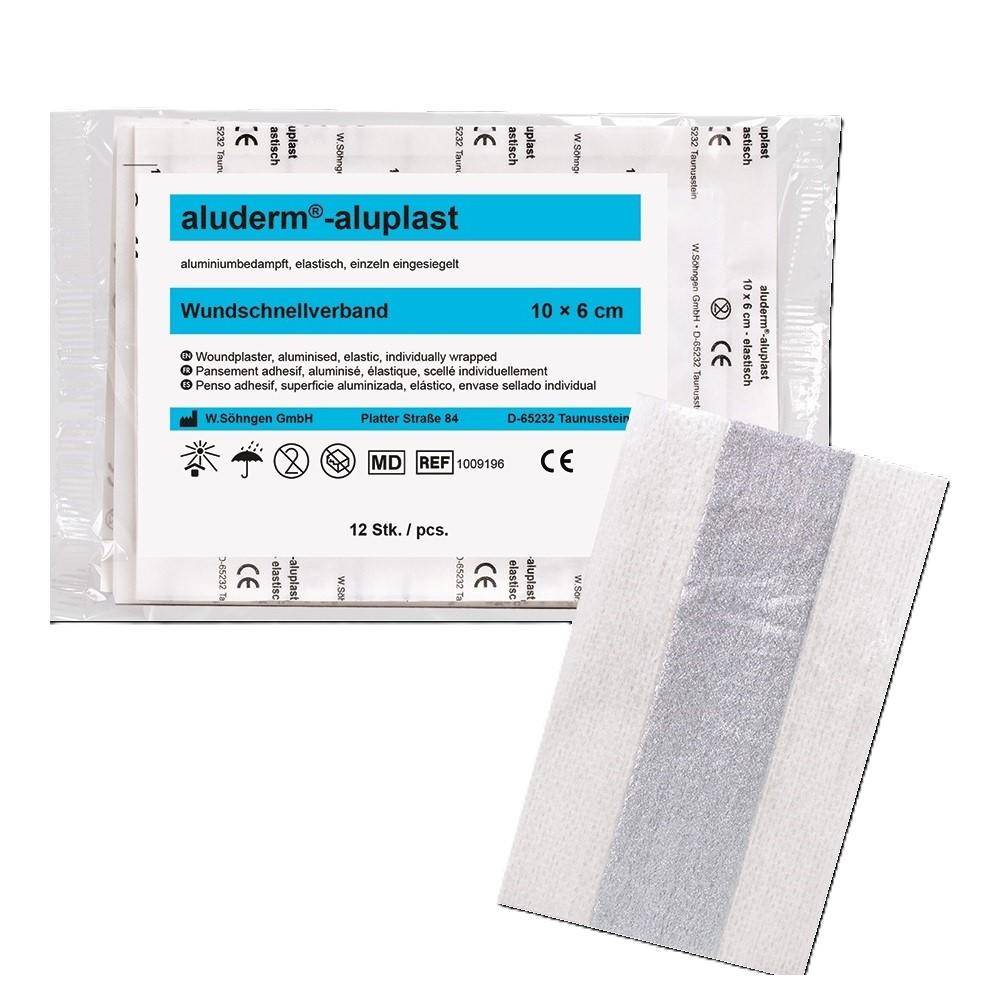Nachfüllset Söhngen aluderm®-aluplast elastisch, Set 10 x 6 cm | 12 Stück