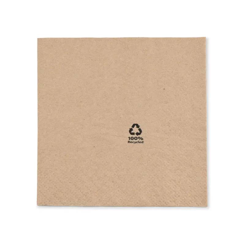 Servietten 2-lagig 1/4 Falz – 33x33cm Braun, 2000 Stk.
