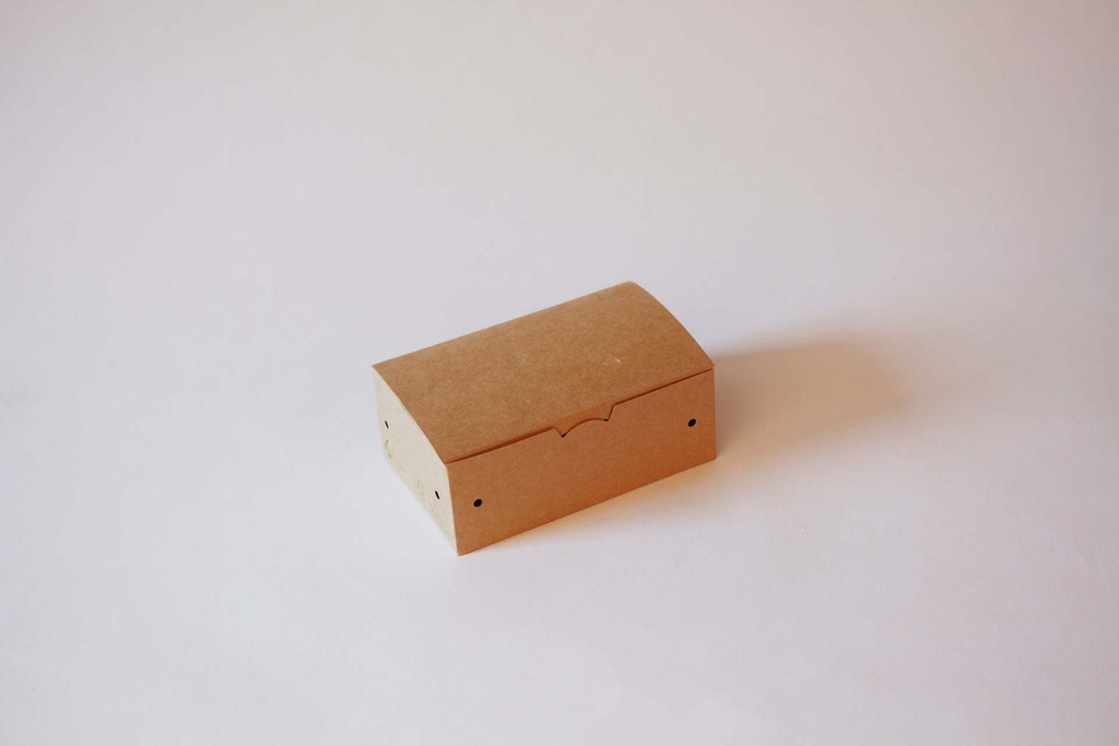 Fingerfood-Box 136×85×53 mm – 500 Stück, braun