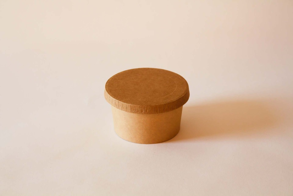 Eisbecher 350ml Hartpapier / mit Pappdeckel / 1000 Stk.
