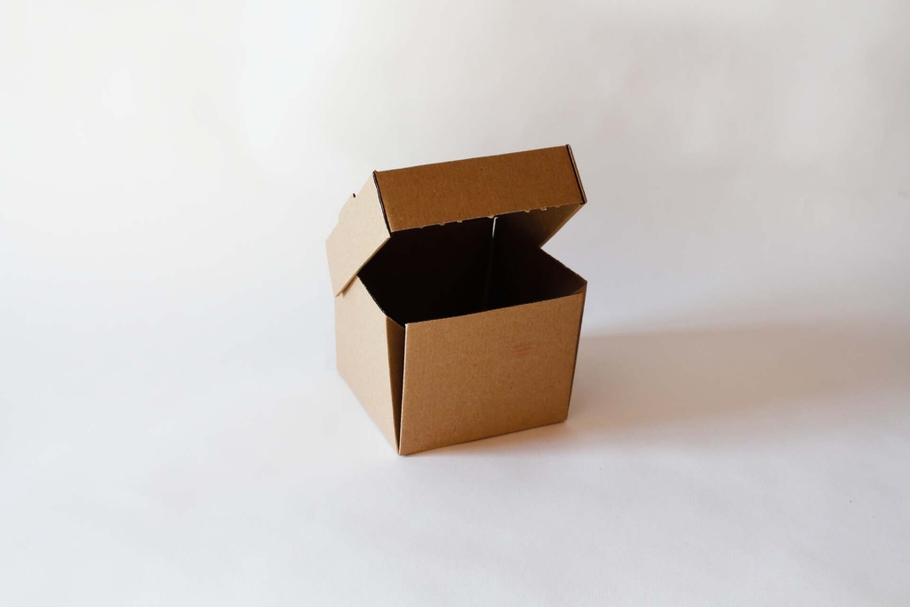 Burger Box Wellpappe, faltbar 125x125x105mm