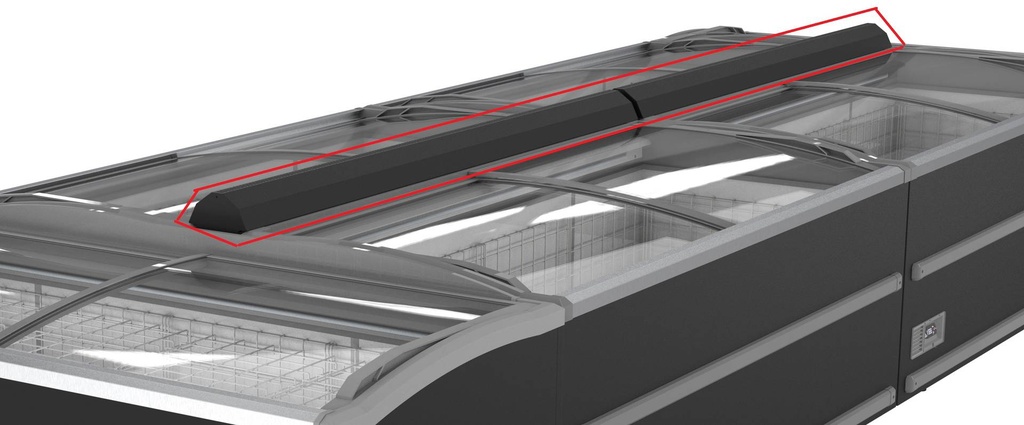 Tiefkühltruhe Verbindung 2125 für 7072.0110, 2125 mm, schwarz