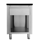 Kassentisch mit Schublade "schwarz", 600 x 820 mm