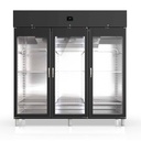 TOPLINE Reifeschrank Dry-Aging Schwarz, 2197 Liter, 450 kg Fleisch, 2055 x 850 mm