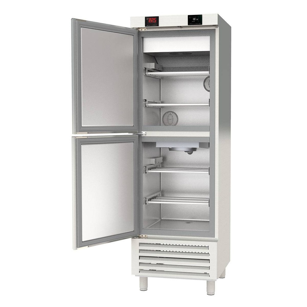 TOPLINE Reifeschrank Dry-Aging 2 Zonen, Edelstahl, Abtropfen und Trocknen, 245 + 245 Liter, 680 x 735 mm