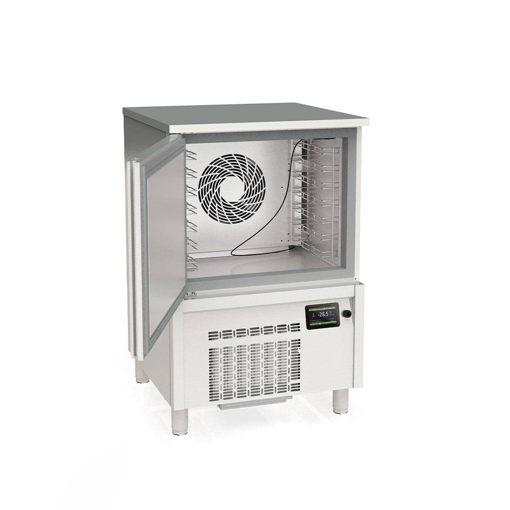 TOPLINE Schockfroster Edelstahl, für 7x GN1/1 (40 mm) oder 7x EN 60x40, 800 x 800 mm