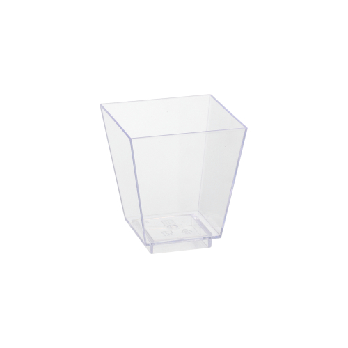 16 x 50 Fingerfood - Schalen, PS eckig 50 ml 5 cm x 4,5 cm x 4,5 cm glasklar