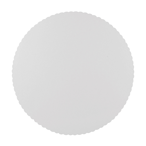 22 x 10 Tortenunterlagen, Pappe "pure" rund Ø 28 cm weiss mit gezacktem Rand