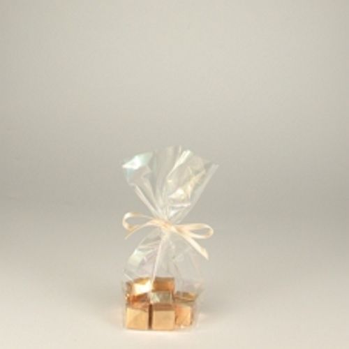 4 x 300 Bodenbeutel, Zellglas "pure" 15 cm x 10 cm x 3,5 cm transparent