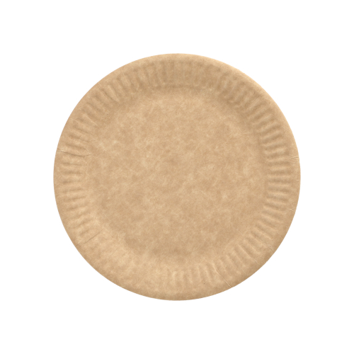 25 x 20 Teller, Pappe "pure" rund Ø 15 cm braun