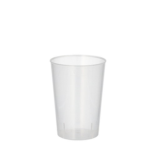 21 x 20 Mehrweg-Trinkbecher PP 0,1 l Ø 5,2 cm · 7,4 cm transluzent unzerbrechlich