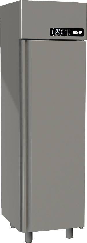 K+T Umlufttiefkühlschrank GN 1/1, mit CNS-Tür, steckerfertig