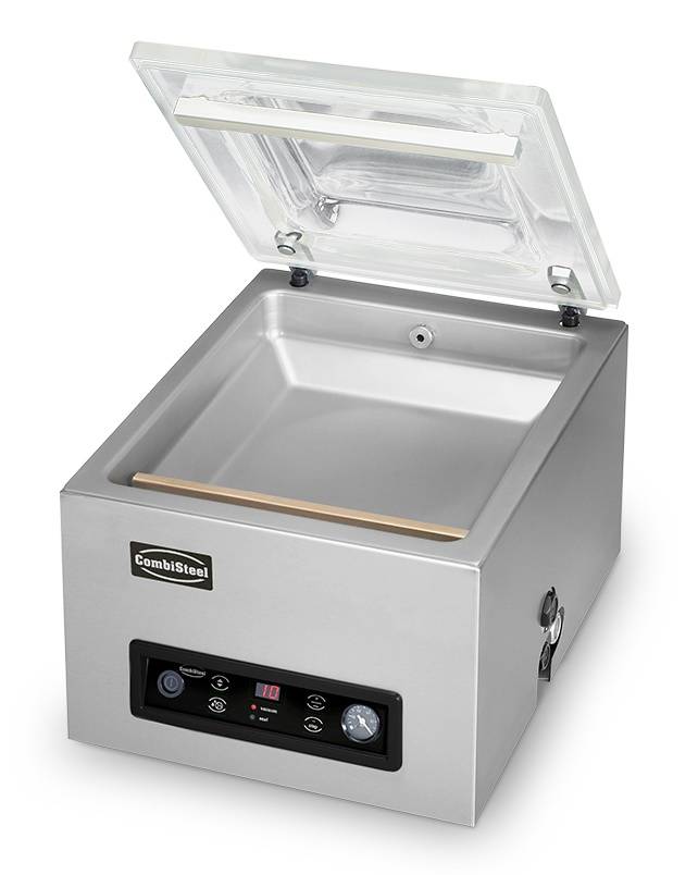 Vakuummaschine Smooth aus Edelstahl, 525 x 450 x 385 mm