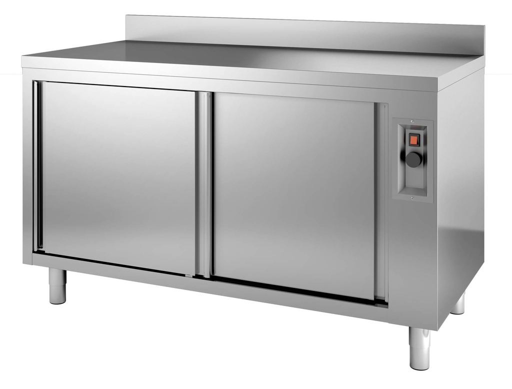600 Wärmeschrank aus Edelstahl, 1800 x 600 x 850 mm