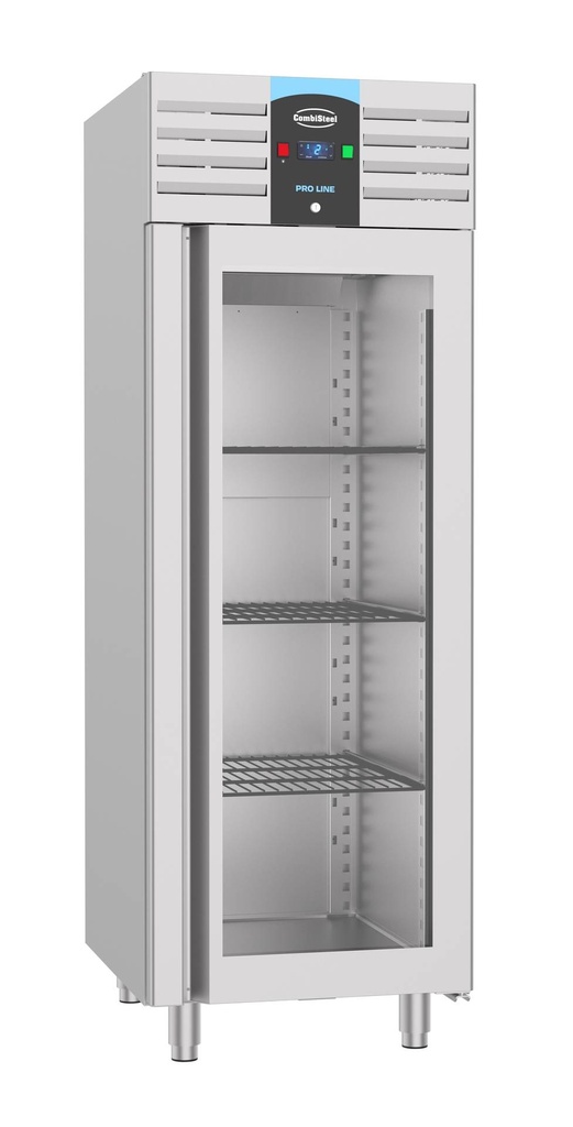 Kühlschrank Glastür aus Edelstahl, 700 L, 700 x 810 x 2050 mm