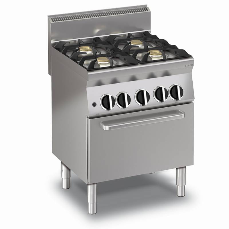KBS Gas-Herd mit 4 Brennern und Gasbackofen