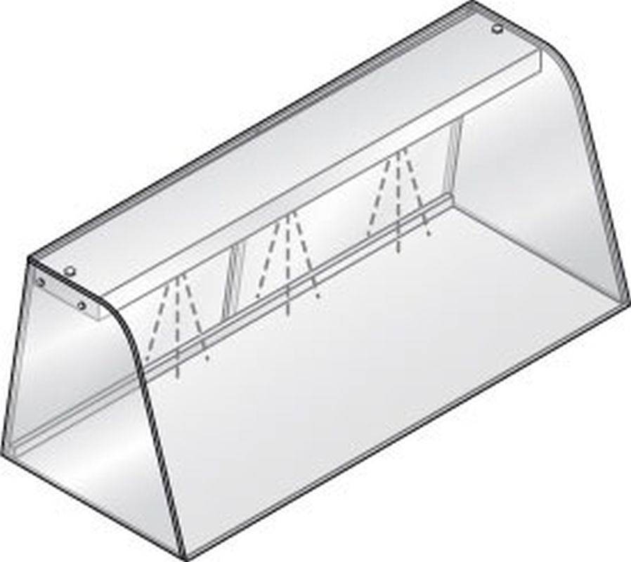 KBS Hustenschutz mit Licht GN 4/1 für Einbauwanne und Einbauplatte