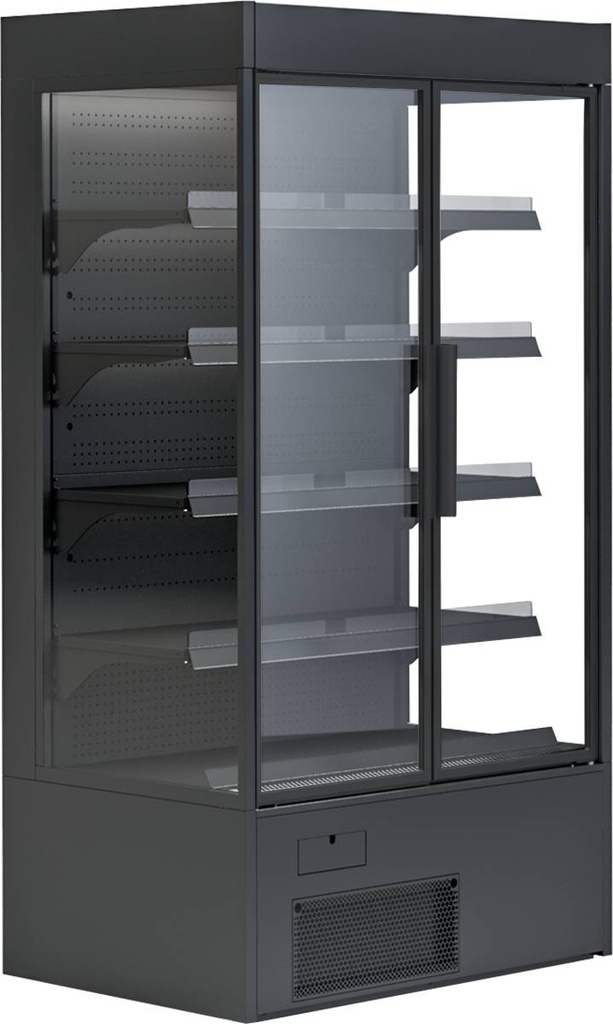 KBS Wandkühlregal Variant 107 Black Line mit Drehtüren