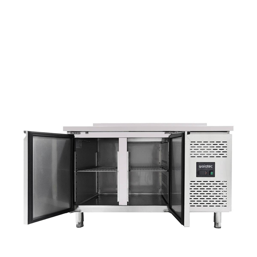Kühltisch / 2-türig inkl. Aufkantung - Monoblock, 1360 x 700 mm