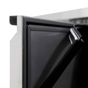 Kühltisch / 4-türig inkl. Aufkantung - Monoblock, 2230 x 700 mm