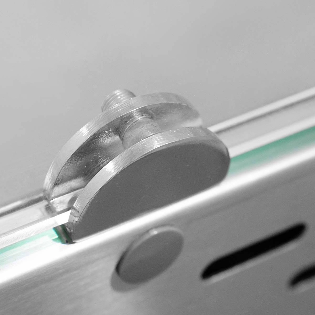 Kühlaufsatz mit Glasabdeckung 8xGN1/3, 1800 x 395 mm