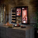 TOPLINE Reifeschrank Dry-Aging Schwarz, 320 Liter, 75 kg Fleisch, 600 x 650 mm