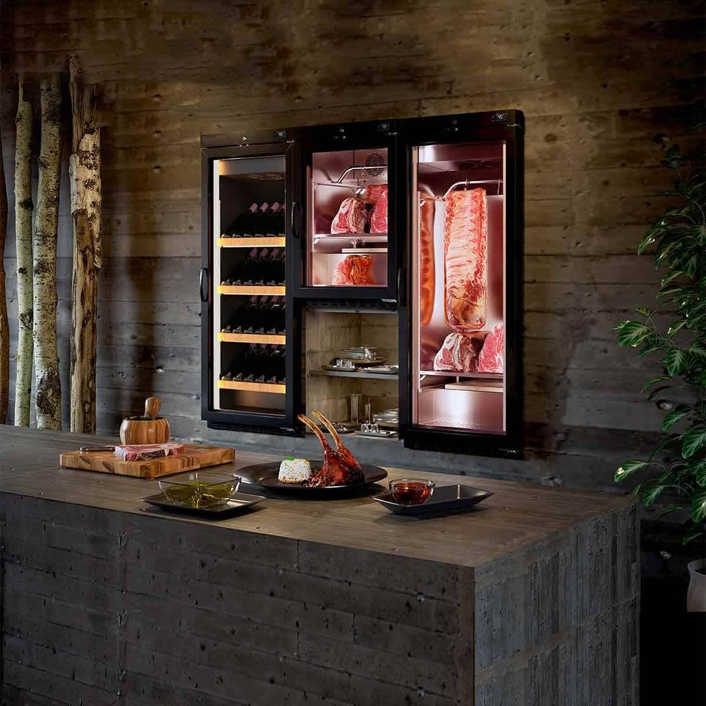 TOPLINE Weinkühlschrank 650 Schwarz, 240 Liter, 60 Flaschen, 600 x 650 mm