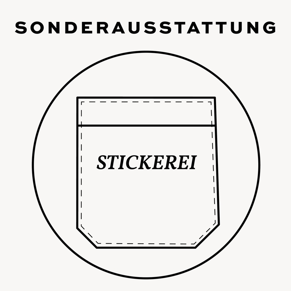 (S01) Stickerei, 1-zeilig