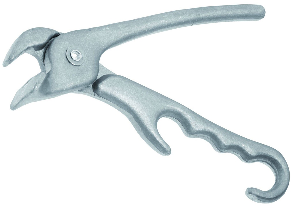 Zange für Pizzablech aus Aluminium, 21 cm