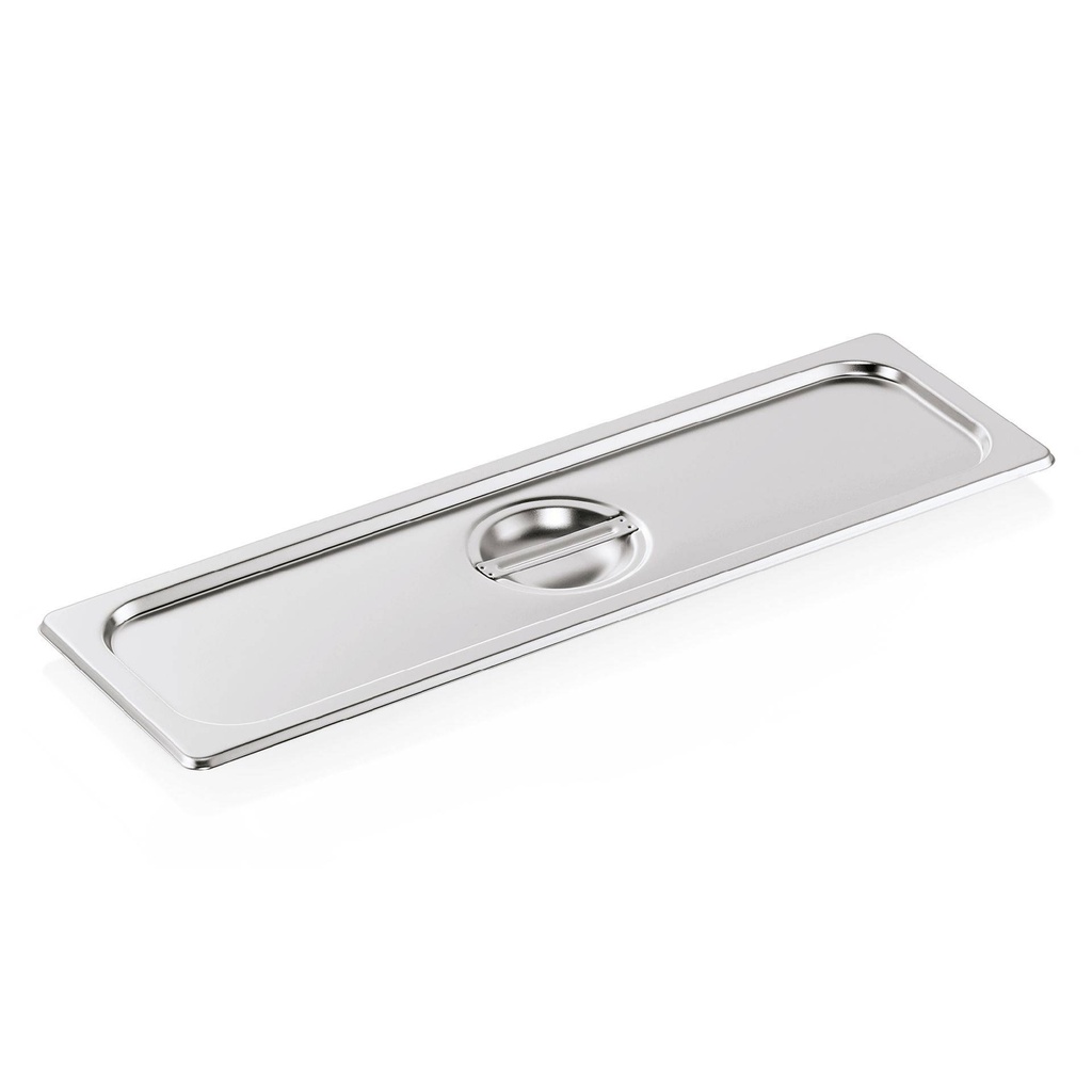 GN-Deckel aus Edelstahl, 530 x 162 mm