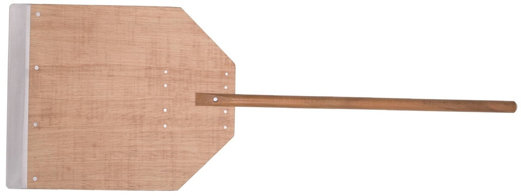 Pizzaschaufel Metallspitze aus Holz, 33 x 41 cm
