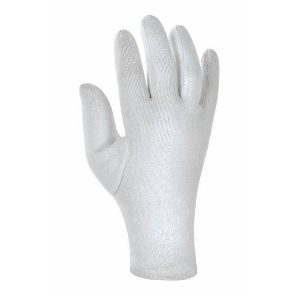 Baumwolltrikot-Handschuhe mit Schichtel, "mittelschwer" - Unterzieh­handschuhe | Größe 05