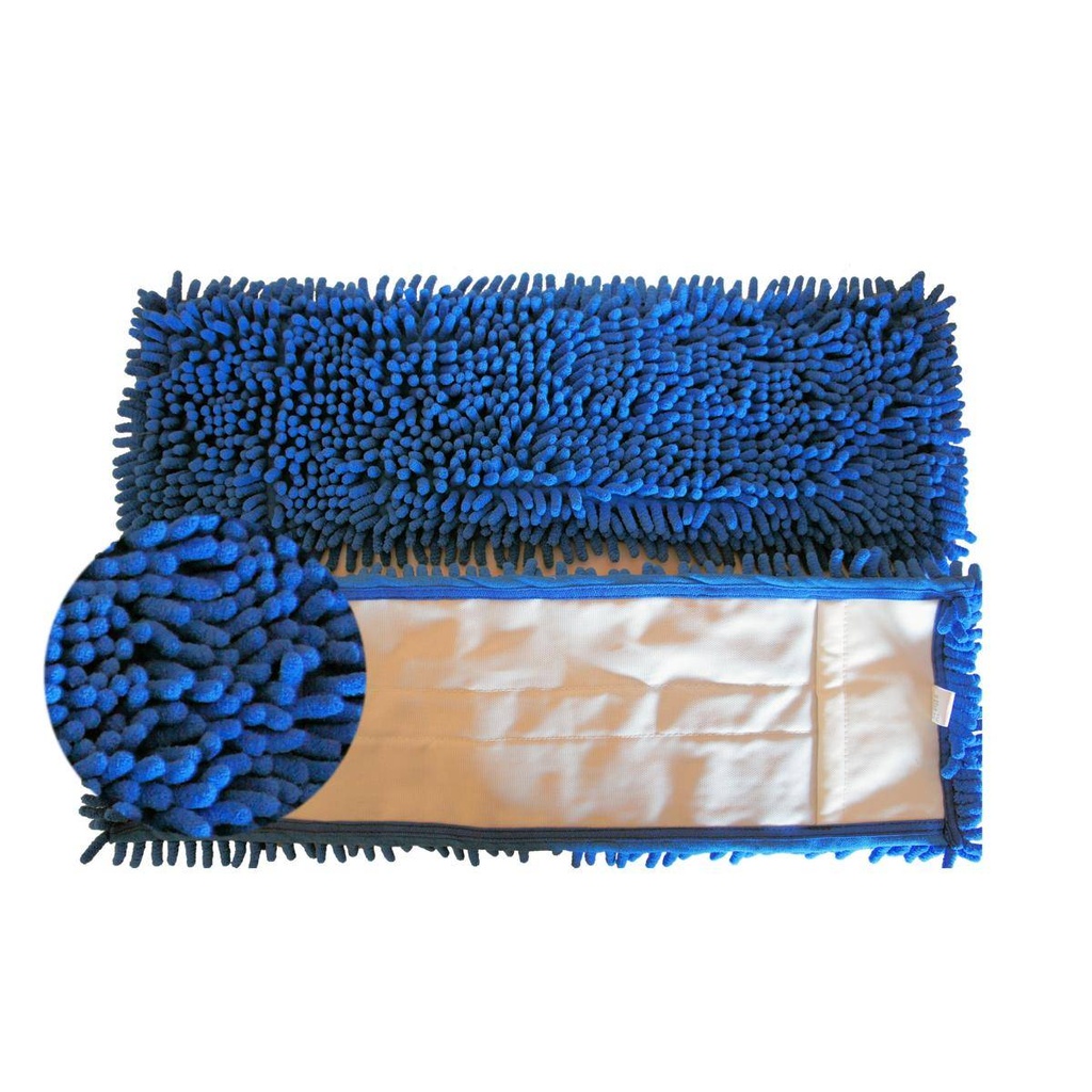 Chenille-Mopp 50 cm | Farbe: blau