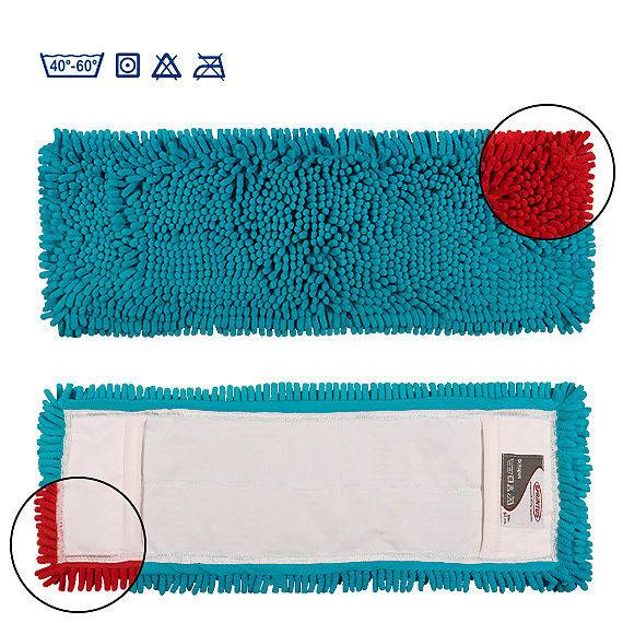 Chenille-Mopp "Octopus" 40 cm | Farbe: blau