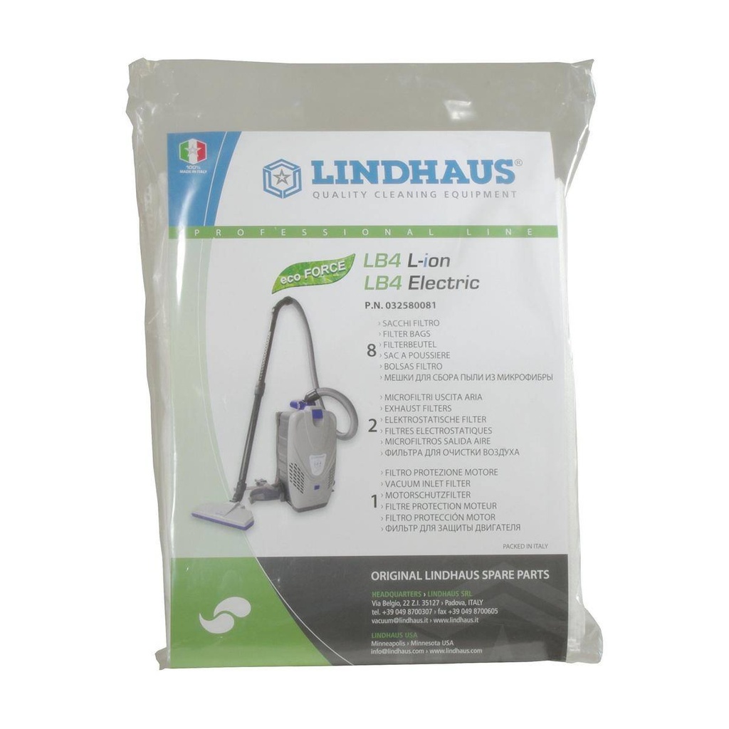 Staubsaugerbeutel LB4 Mikrofiler | 8 Stück+ 2 Mikrofilter+ 1 Motorfilter