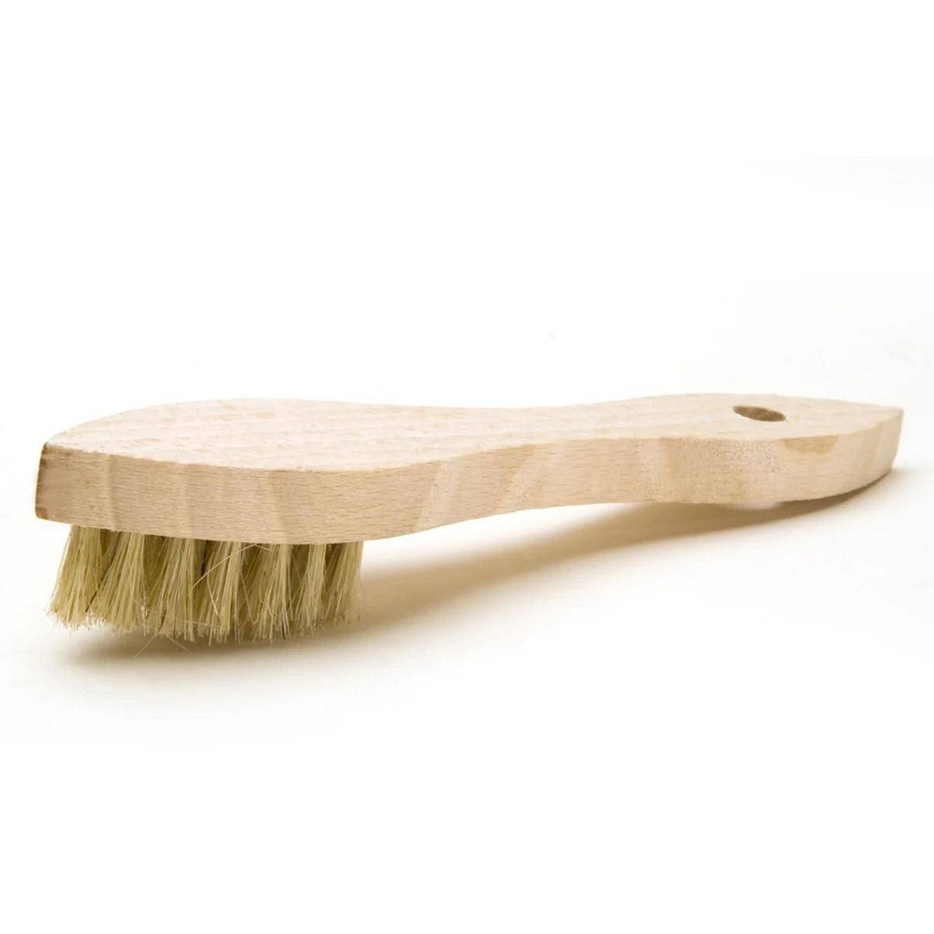 Schuhputzbürste/Schuh-Auftrag-Bürste, Holz | helle Borsten